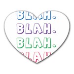 Blah Blah Heart Mousepads