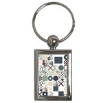 Mosaic Print Key Chain (Rectangle)