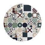Mosaic Print Round Ornament (Two Sides)