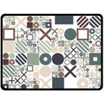 Mosaic Print Fleece Blanket (Large) 