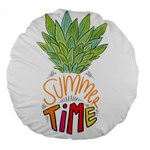 Summer Time Large 18  Premium Flano Round Cushions