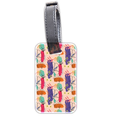Minimal Floral Art Luggage Tag (two sides) from ArtsNow.com Front