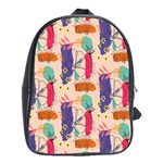 Minimal Floral Art School Bag (XL)