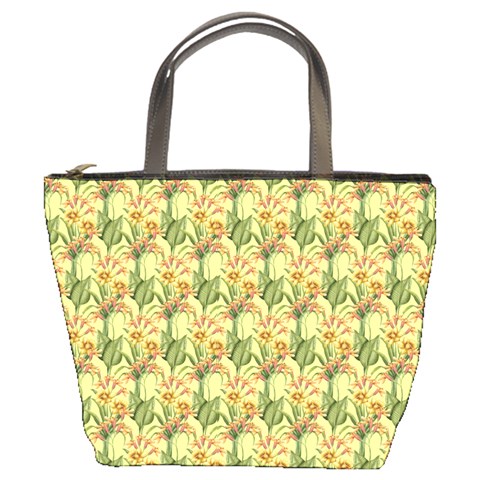Green Pastel Pattern Bucket Bag from ArtsNow.com Front