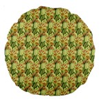 Green Pastel Pattern Large 18  Premium Round Cushions