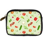 Seamless Pattern With Vegetables  Delicious Vegetables Digital Camera Leather Case