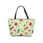 Seamless Pattern With Vegetables  Delicious Vegetables Classic Shoulder Handbag