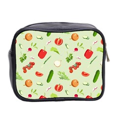 Seamless Pattern With Vegetables  Delicious Vegetables Mini Toiletries Bag (Two Sides) from ArtsNow.com Back