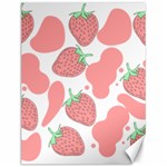 Strawberry Cow Pet Canvas 12  x 16 