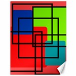 Colorful Rectangle boxes Canvas 36  x 48 