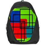 Colorful Rectangle boxes Backpack Bag