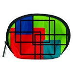 Colorful Rectangle boxes Accessory Pouch (Medium)