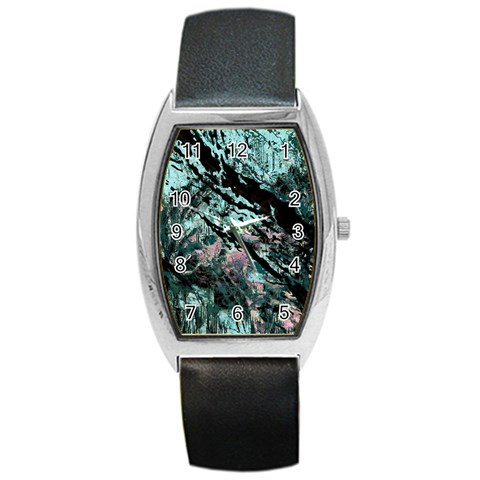 Shallow Water Barrel Style Metal Watch from ArtsNow.com Front