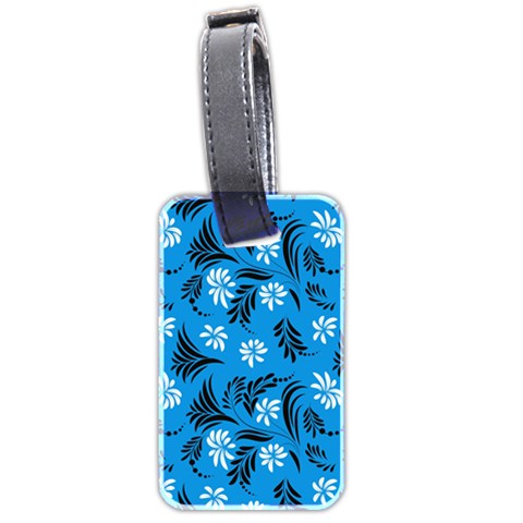 Folk flowers art pattern Floral  surface design  Seamless pattern Luggage Tag (two sides) from ArtsNow.com Front