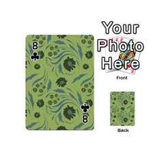 Folk flowers art pattern Playing Cards 54 Designs (Mini) from ArtsNow.com Front - Club8