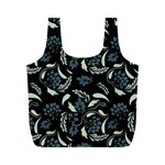 Folk flowers art pattern Full Print Recycle Bag (M)