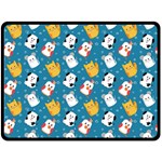 Funny Pets Double Sided Fleece Blanket (Large) 