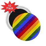 Lgbt Pride Motif Flag Pattern 1 2.25  Magnets (10 pack) 