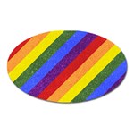 Lgbt Pride Motif Flag Pattern 1 Oval Magnet