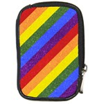 Lgbt Pride Motif Flag Pattern 1 Compact Camera Leather Case