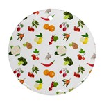 Fruits, Vegetables And Berries Ornament (Round)