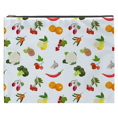 Fruits, Vegetables And Berries Cosmetic Bag (XXXL) from ArtsNow.com Front