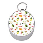 Fruits, Vegetables And Berries Mini Silver Compasses