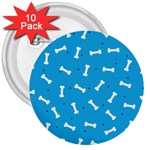 Dog Love 3  Buttons (10 pack) 