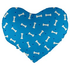 Dog Love Large 19  Premium Heart Shape Cushions from ArtsNow.com Back