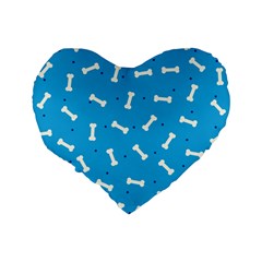 Dog Love Standard 16  Premium Flano Heart Shape Cushions from ArtsNow.com Back