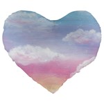 Evening Sky Love Large 19  Premium Heart Shape Cushions