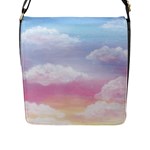 Evening Sky Love Flap Closure Messenger Bag (L)