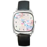 Pastel Love Square Metal Watch