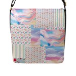 Pastel Love Flap Closure Messenger Bag (L)