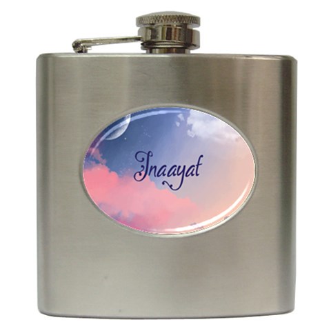 Inaayat Hip Flask (6 oz) from ArtsNow.com Front