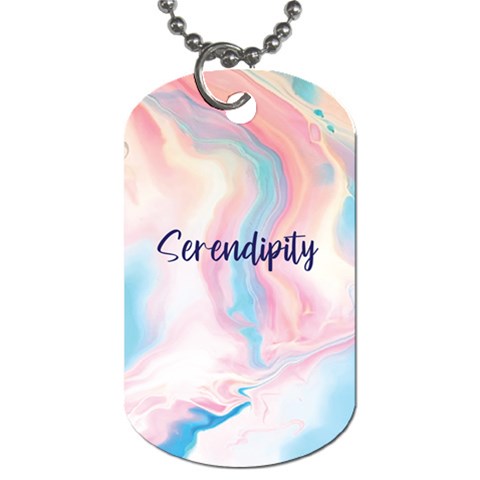 Serenditpity Dog Tag (One Side) from ArtsNow.com Front