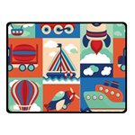 Travel With Love Double Sided Fleece Blanket (Small) 