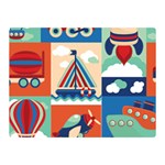 Travel With Love Double Sided Flano Blanket (Mini) 