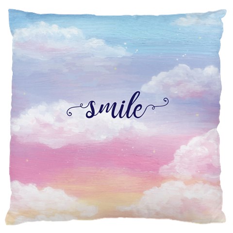 Smile Large Cushion Case (Two Sides) from ArtsNow.com Front