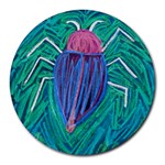 Big Green Bug  Round Mousepad