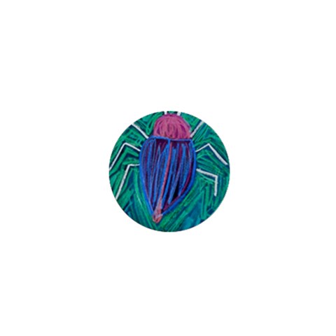 Big Green Bug  1  Mini Button from ArtsNow.com Front