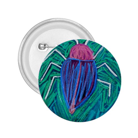 Big Green Bug  2.25  Button from ArtsNow.com Front