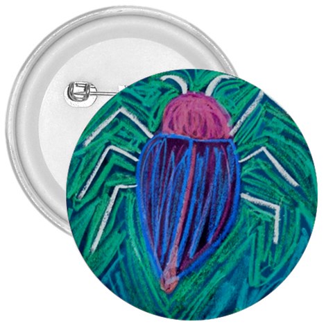 Big Green Bug  3  Button from ArtsNow.com Front