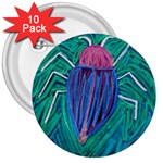 Big Green Bug  3  Button (10 pack)
