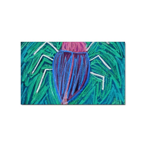 Big Green Bug  Sticker (Rectangular) from ArtsNow.com Front