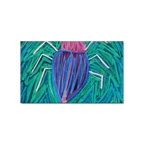 Big Green Bug  Sticker Rectangular (100 pack) from ArtsNow.com Front