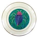Big Green Bug  Porcelain Plate