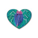 Big Green Bug  Heart Coaster (4 pack)