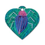 Big Green Bug  Dog Tag Heart (One Side)