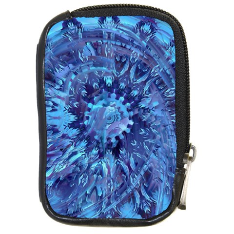 Fuzzball Mandala Compact Camera Leather Case from ArtsNow.com Front